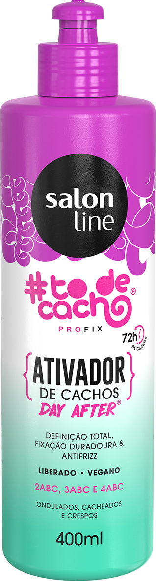 Ativador De Cachos Salon Line 0400ml To De Cachos Day After Dpc Distribuidor Atacadista