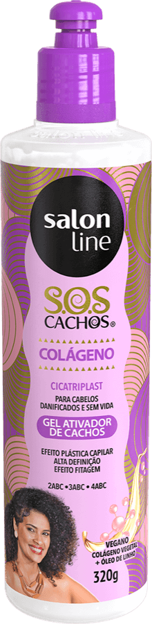 Ativador De Cachos Salon Line 03ml Sos Colageno Gel Dpc Distribuidor Atacadista