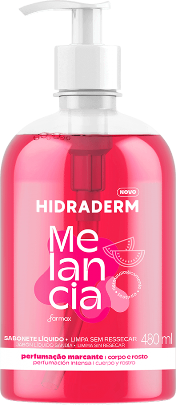 SABONETE HIDRADERM 0480ML LÍQUIDO MELANCIA | DPC Distribuidor